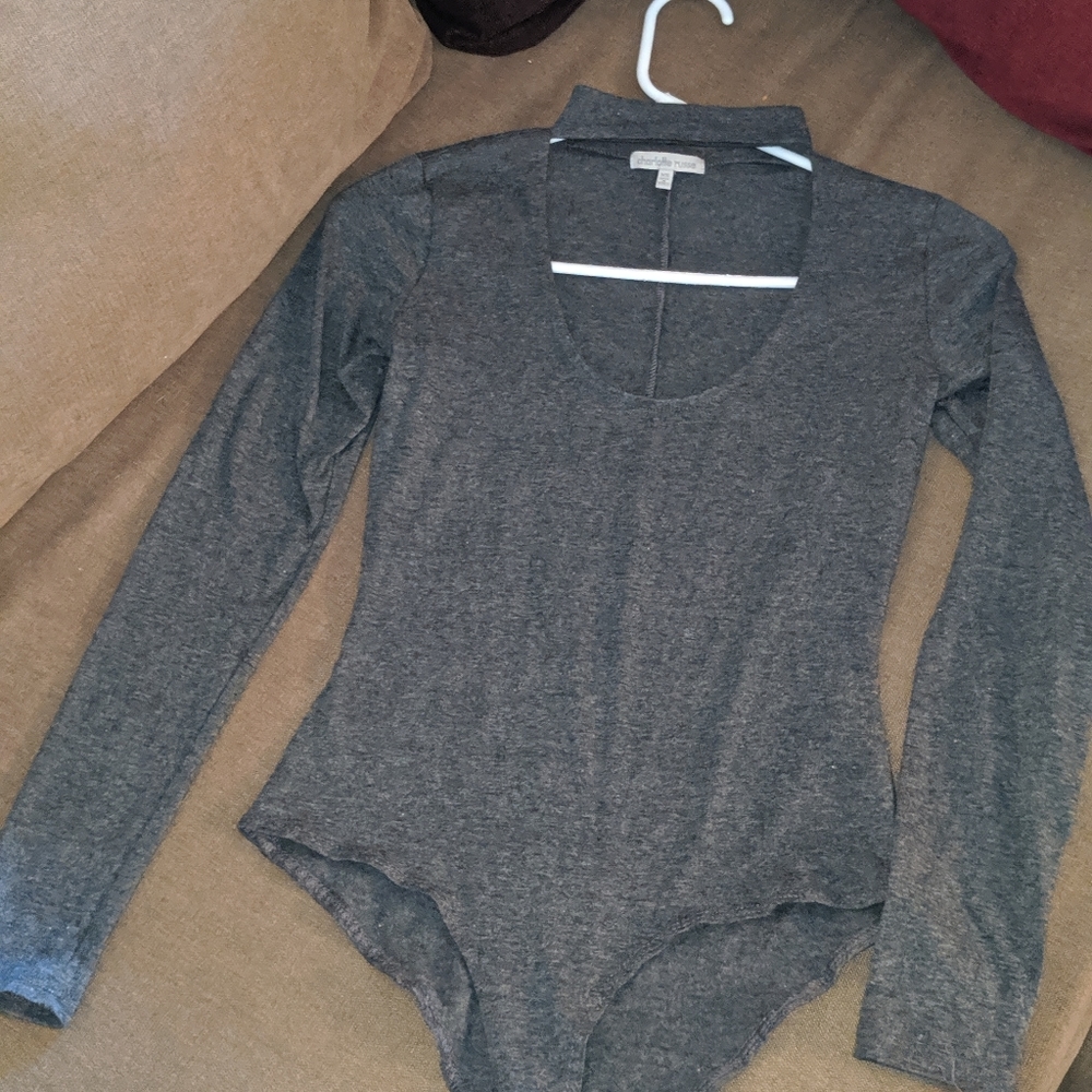 Dark grey body suit